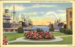Ships Of Many Nations At Alabama State Docks Ships Of Many Nations At Alabama State Docks