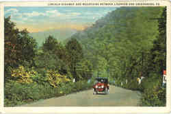 Lincoln Highway and Mountains between Ligonier and Greensburg Lincoln Highway and Mountains between Ligonier and Greensburg