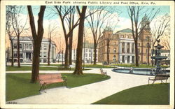 East Side Park Showing Public Library And Post Office East Side Park Showing Public Library And Post Office