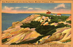 Gay Head Cliffs And Life Saving Station