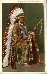 Osage Indian In Full Dress