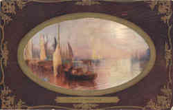 Tuck's Oilette Sunrise on Medway J. M. W. Turner