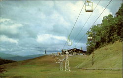 Looking Toward The Lodge At Ski Resort Looking Toward The Lodge At Ski Resort