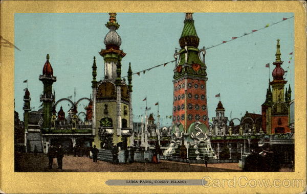 Luna Park Old Postcard