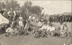 Group of Cowboys Ismay Montana