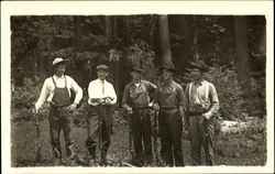 Group of Men with Rifles Huting Group of Men with Rifles Huting