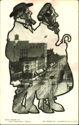 Down Adam St from Hamilton Silhouette