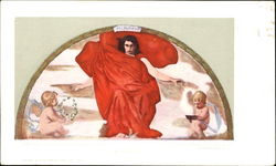 Melpomene is the daughter of Zeus and Mnemosyne Postcard