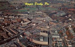 Aerial View Of Business Section And Upper Darby Township