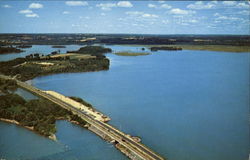 Aerial View Of Spillway, Pymatuning Lake