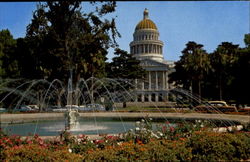 State Capitol And Fountain State Capitol And Fountain