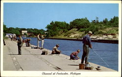 Channel At Pentwater Postcard