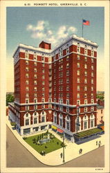 Poinsett Hotel Greenville, SC Postcard Postcard