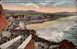 Beach From Cliff House And Ocean Boulevard
