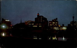 View Of Skyline At Night View Of Skyline At Night