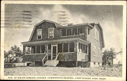 Res. Of Major General Hodges, Camp Devens