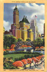 Fifth Avenue Hotels And Buildings, Near Plaza in Central Park
