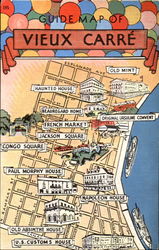 Guide Map Of Vieux Carre
