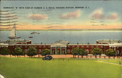 Barracks B With View Of Harbor, U. s. Naval Training Station