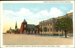 Four Of San Angelo's Fifteen Churches