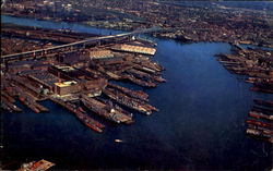 Aerial View Of Boston Harbor