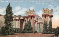 Entrance To Peristyle Palace Of Fine Arts At The Pan-Pac Int Expo