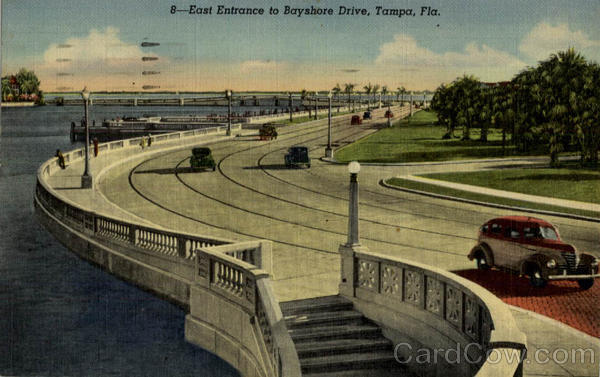 East Entrance to Bayshore Drive Tampa Florida East Entrance to Bayshore Drive Tampa Florida