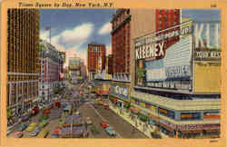 Times Square by Day Street Scene, New York City
