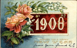 1908 Wishing You A Happy New Year