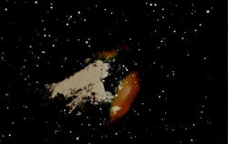 Infrared map of swan Nebula