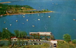 Air View Boat Dock And Harbor, Kentucky Lake State Park Postcard