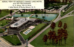 Aerial View Of Mosley's Shady Lake Motel And Rio Restaurant, U. S. Hwys. 301 & 301A Aerial View Of Mosley's Shady Lake Motel And Rio Restaurant, U. S. Hwys. 301 & 301A