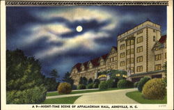 Night Time Scene Of Appalachian Hall