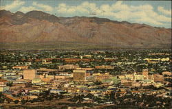 City Of Tucson Seen From A Mountain