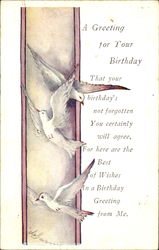 A Greeting For Your Birthday