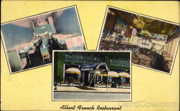 Albert French Restaurant, 65 University Place - Cor. 11th Street New York City Albert French Restaurant, 65 University Place - Cor. 11th Street New York City