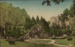 The Grotto Of Lourdes, Saint Mary of the woods College Postcard