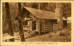 Log Cabin In Redwood Grove Log Cabin In Redwood Grove