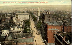 Bird's Eye View Of Atlanta, Peachtree Street