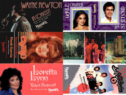 Lot of 78 Harrah's Casino Show Postcards Entertainers Musicians Large Format Postcard