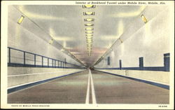 Interior Of Bankhead Tunnel Under Mobile River Interior Of Bankhead Tunnel Under Mobile River