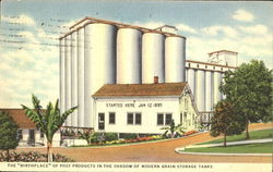 The Birthplace Of Post Products In The Shadow Of Modern Grain Storage Tanks The Birthplace Of Post Products In The Shadow Of Modern Grain Storage Tanks