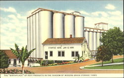 The Birthplace Of Post Products In The Shadow Of Modern Grain Storage Tanks The Birthplace Of Post Products In The Shadow Of Modern Grain Storage Tanks