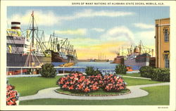 Ships Of Many Nations At Alabama State Docks Ships Of Many Nations At Alabama State Docks