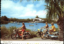 Mopeds Wheeling Around