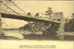 Chain Bridge Over The Merrimac At Deer Island
