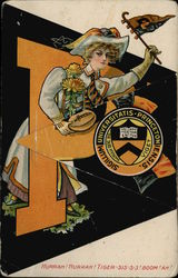 Rare Princeton University College Girl Fold-out Rare Princeton University College Girl Fold-out