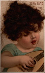 Child Playing Lute