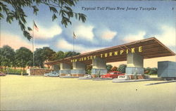 Typical Toll Plaza New Jersey Turnpike