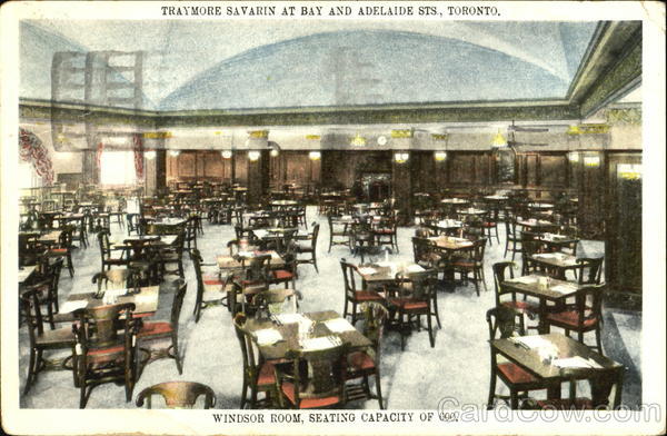 Traymore Savarin At Bay And Adelaide Sts Vintage Post Card